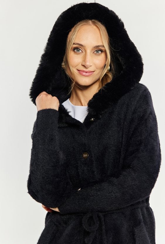 Długi sweter płaszczowy