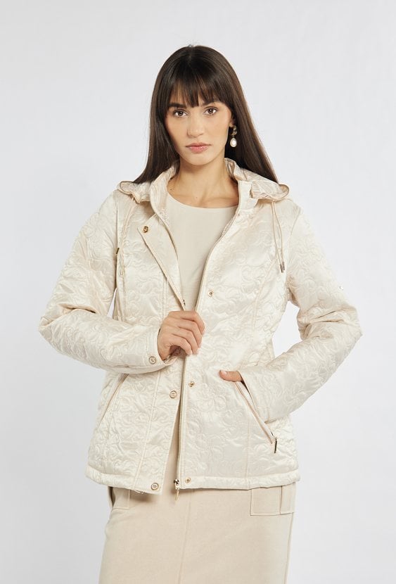 Kurtka z ozdobnym pikowaniem