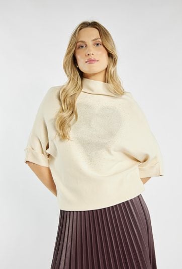 Sweter z połyskiem