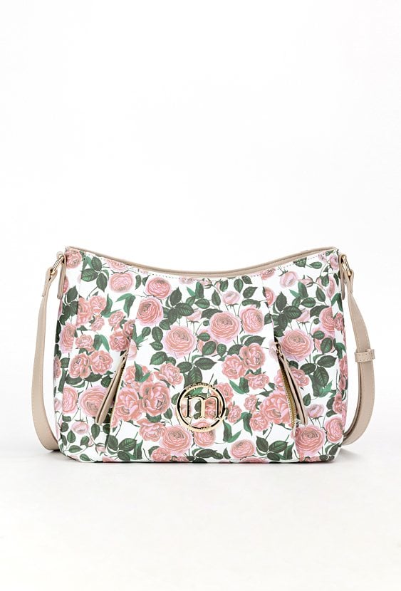 Torba damska z kwiatowym wzorem