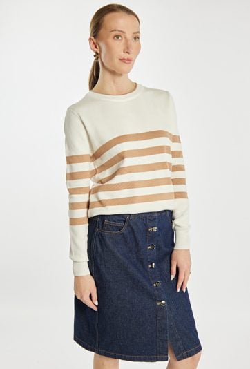 Sweter damski w paski