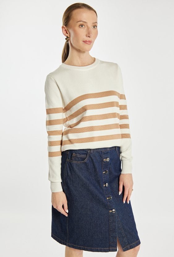 Sweter damski w paski