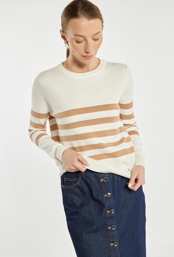 Sweter damski w paski