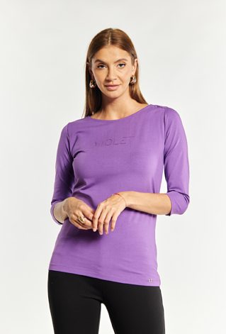 T-shirt damski z bawełny