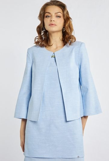 Elegancki żakiet z dodatkiem lnu