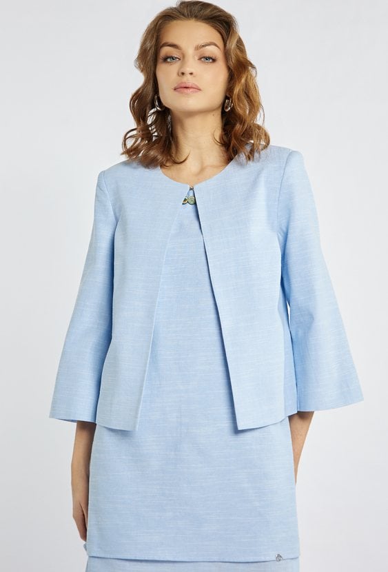 Elegancki żakiet z dodatkiem lnu