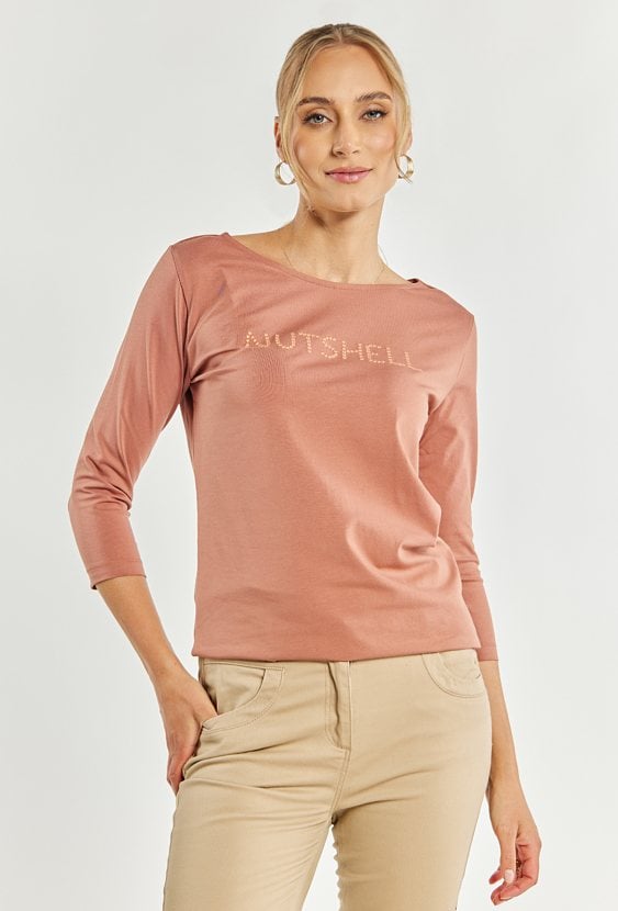 T-shirt damski z bawełny