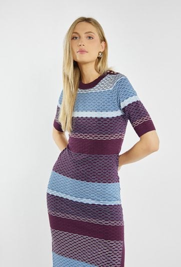 Dopasowana sukienka z wiskozą