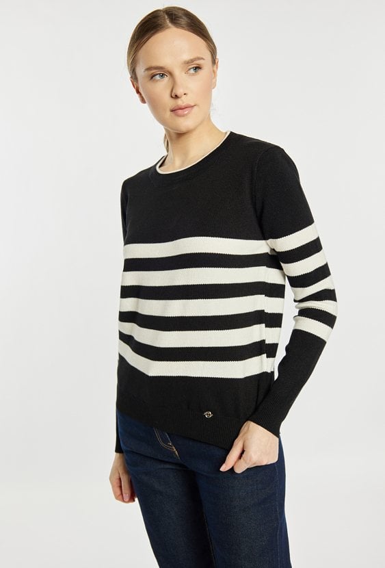 Sweter damski w paski