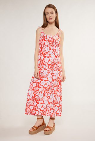 Wzorzysta sukienka maxi