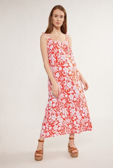 Wzorzysta sukienka maxi