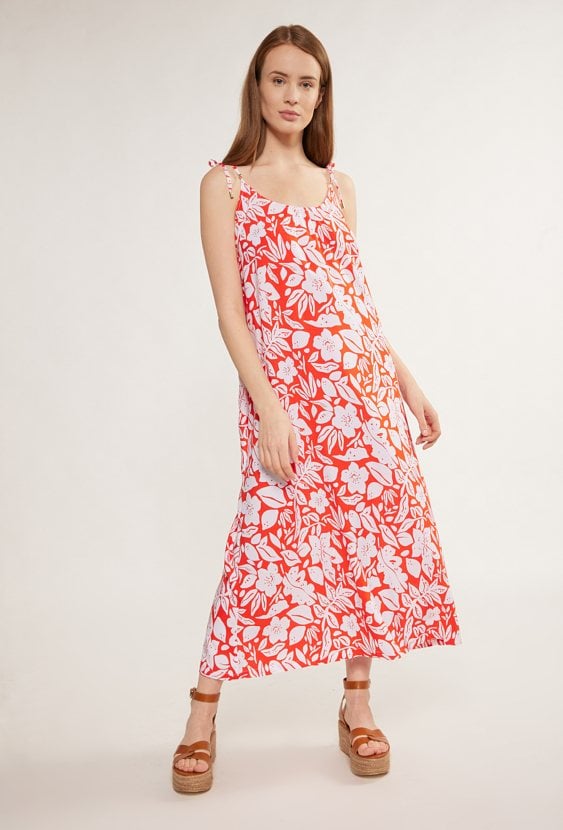 Wzorzysta sukienka maxi