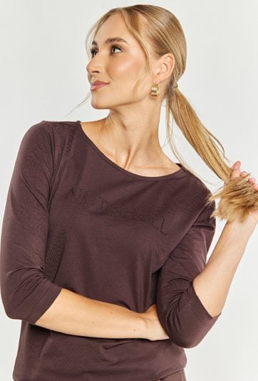 T-shirt damski z bawełny