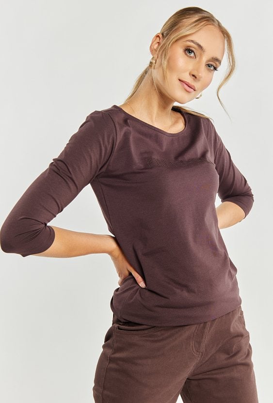 T-shirt damski z bawełny