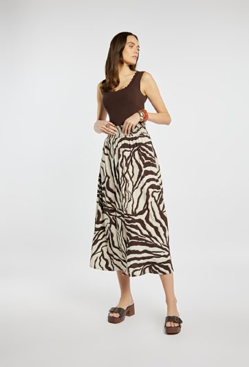 Zwiewna spódnica z wzorem