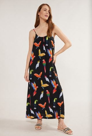 Wzorzysta sukienka maxi