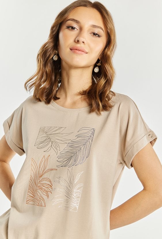 T-shirt damski z wzorem