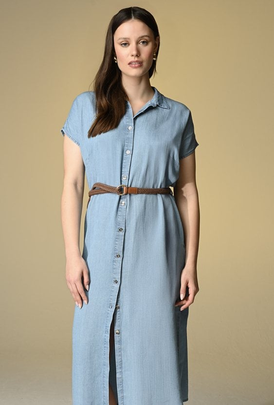 Szmizjerka dżinsowa z lyocell