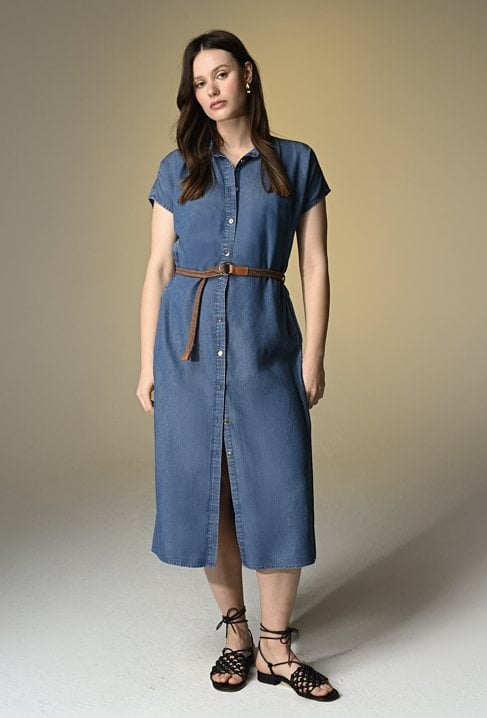 Szmizjerka dżinsowa z lyocell