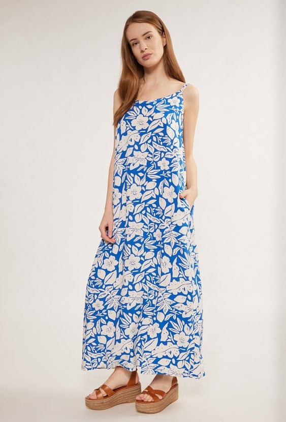 Wzorzysta sukienka maxi