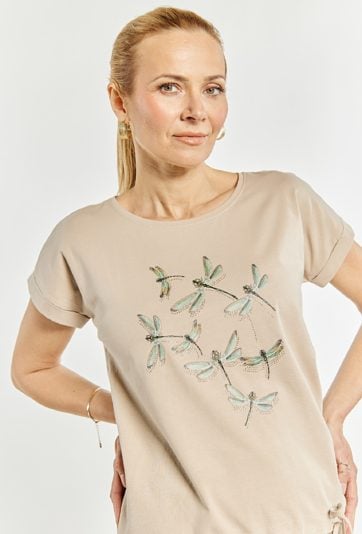 T-shirt damski z ważkami