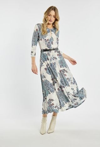 Sukienka midi z paskiem