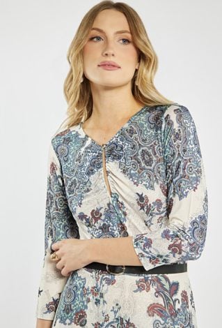 Sukienka midi z paskiem