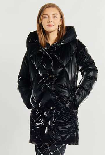 Błyszcząca kurtka damska