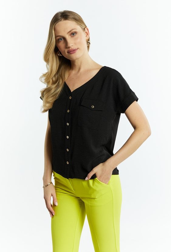 Bluzka damska z kieszonką