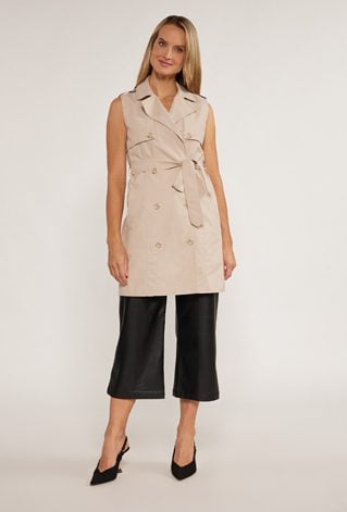 Materiałowa kamizelka z paskiem