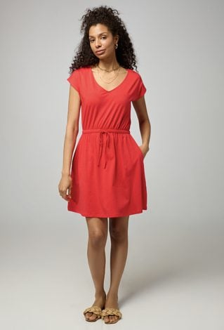 Bawełniana sukienka z krótkim rękawem