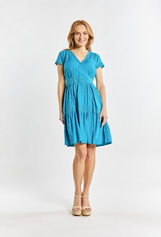 Sukienka z dekoltem kopertowym