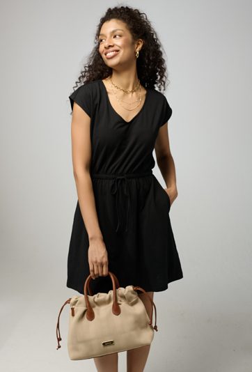 Bawełniana sukienka z krótkim rękawem