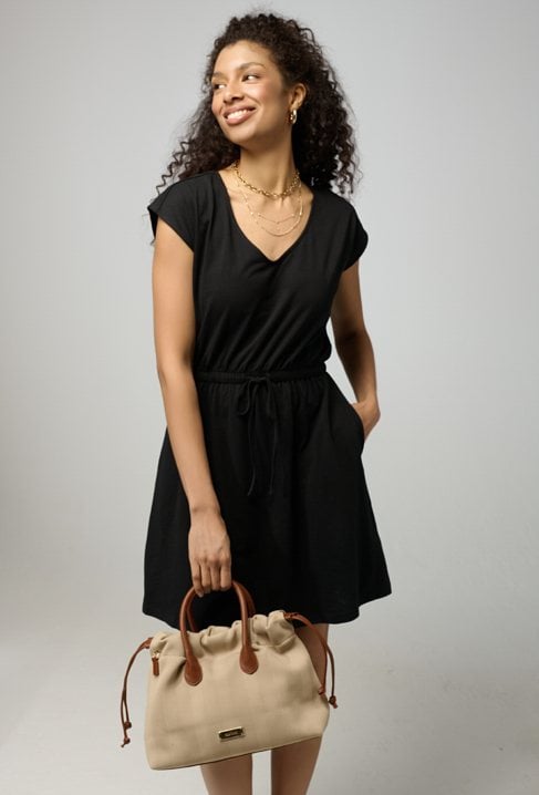 Bawełniana sukienka z krótkim rękawem