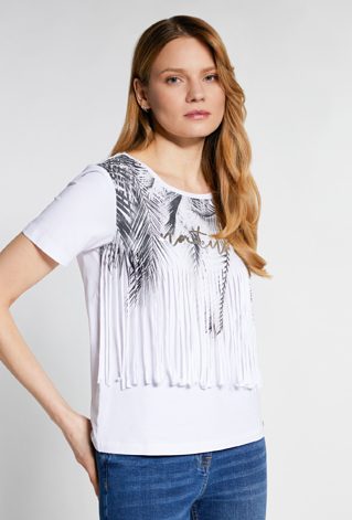 T-shirt z frędzlami