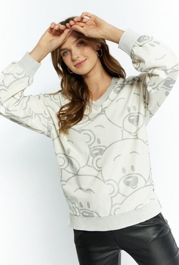 Dzianinowa bluza damska