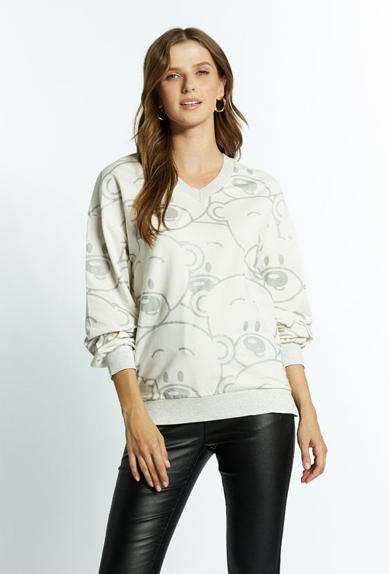 Dzianinowa bluza damska