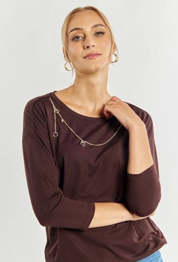 Bluza damska z łańcuszkiem