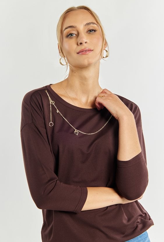 Bluza damska z łańcuszkiem