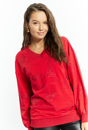 Dzianinowa bluza damska