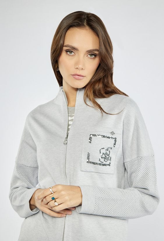 Sweter damski z kieszonką