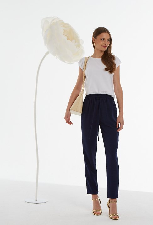 Biały gładki t-shirt