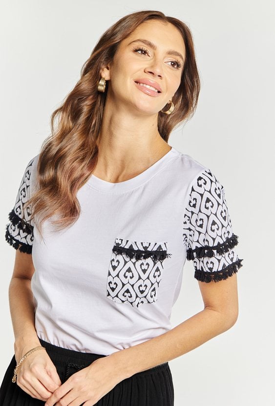 Bawełniany T-shirt damski