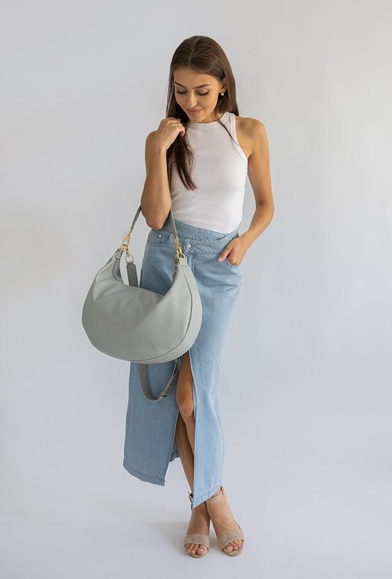 Shopperka ze skóry naturalnej