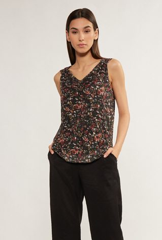 Wzorzysta bluzka na ramiączkach