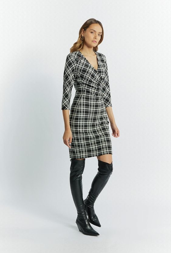 Sukienka damska z domieszką bawełny