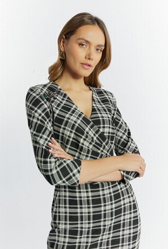 Sukienka damska z domieszką bawełny