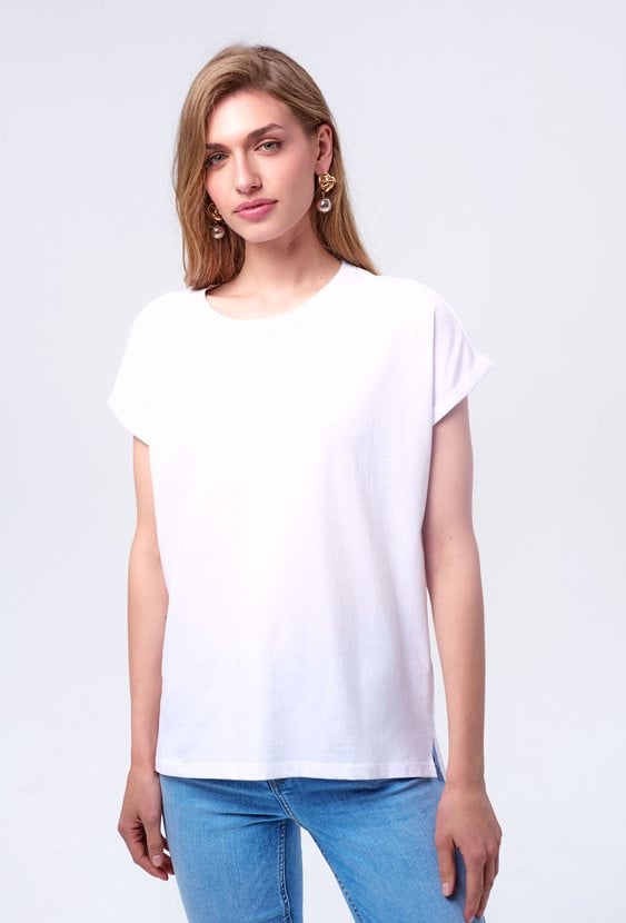 Biały T-shirt basic