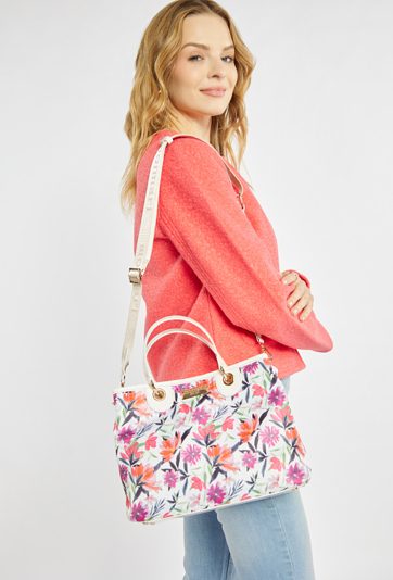 Torba z kwiatowym wzorem