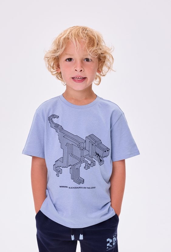 Koszulka chłopięca z nadrukiem dinozaura